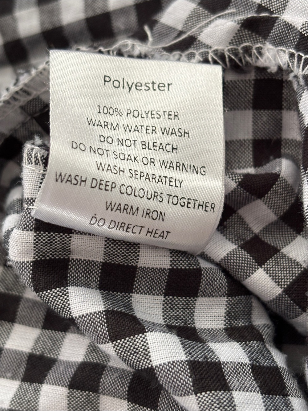 MLM LABEL ONE SHOULDER GINGHAM RUFFLE TOP - Picture 6 of 6